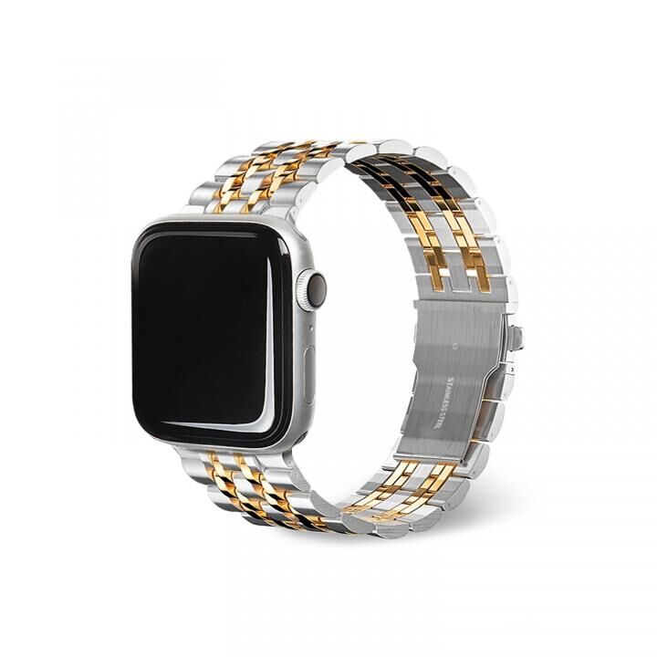 SOLID METAL BAND for Apple Watch 49/45/44/42mm シルバー＆ゴールド_0