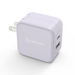 CellCube 2ポートUSB-C Fast Charger PD20W share 白藤