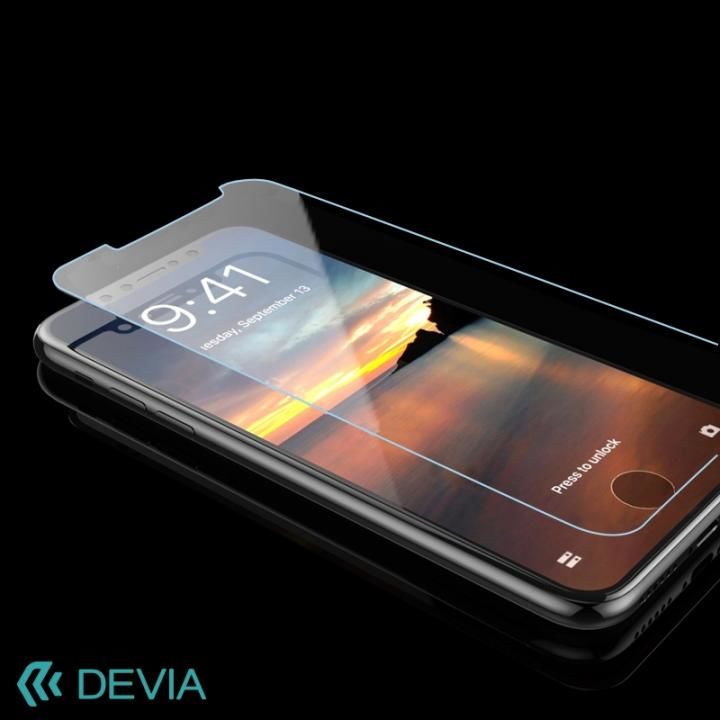 iPhone X フィルム [0.26mm]Devia スタンダードタイプ液晶保護強化ガラス iPhone X_0