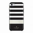 kate spade new york ハードケース Stripe2 Black/White/Gold iPhone 8/7/6s/6