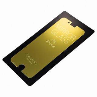 iPhone6s/6 フィルム GRAMAS FEMME 簡易ミラー機能付き強化ガラス ゴールド iPhone 6s/6