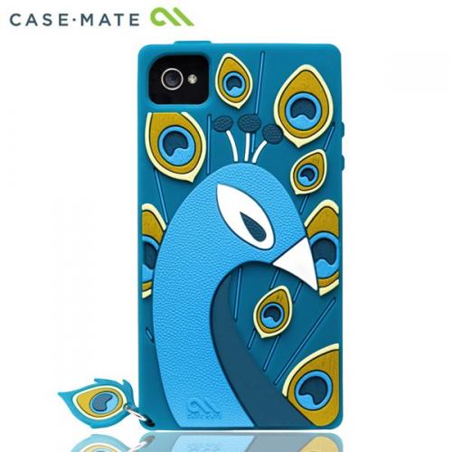 iPhone4s/4 Creatures: Peacock Case, Teal_0