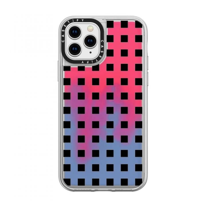 iPhone 11 Pro ケース casetify Modern trendy black white block pattern neon sand red iPhone 11 Pro_0