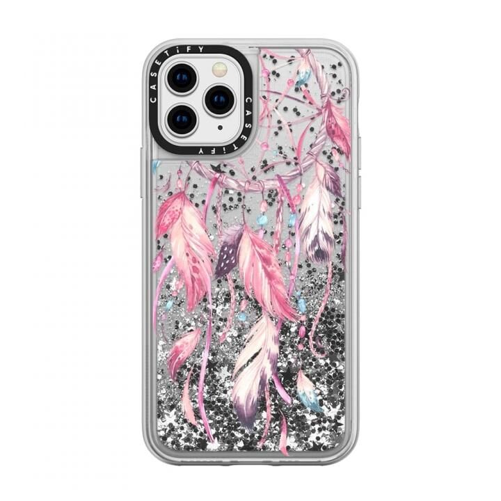 iPhone 11 Pro ケース casetify Watercolor Pink Dreamcatcher Feather Dream Catcher glitter iPhone 11 Pro_0