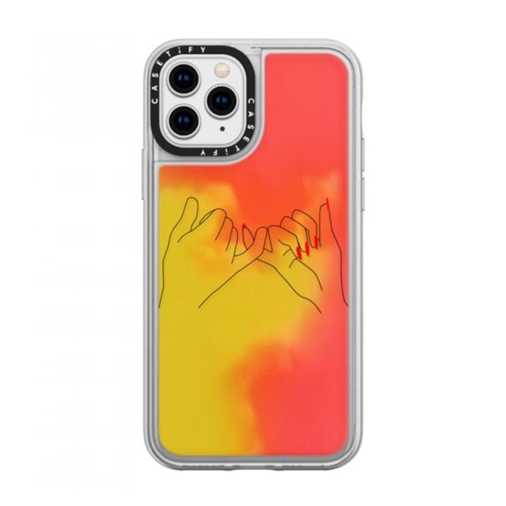 iPhone 11 Pro ケース casetify pinky promise HERS/ minimal tattoo style line art neon sand iPhone 11 Pro_0