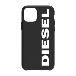 iPhone 11 ケース Diesel - Printed Co-Mold Case Soft Touch Black/White Vertical Logo iPhone 11