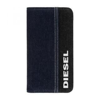 iPhone 11 ケース Diesel - 2-in-1 Folio Case Black Denim/Blue Denim/White Vertical Logo iPhone 11