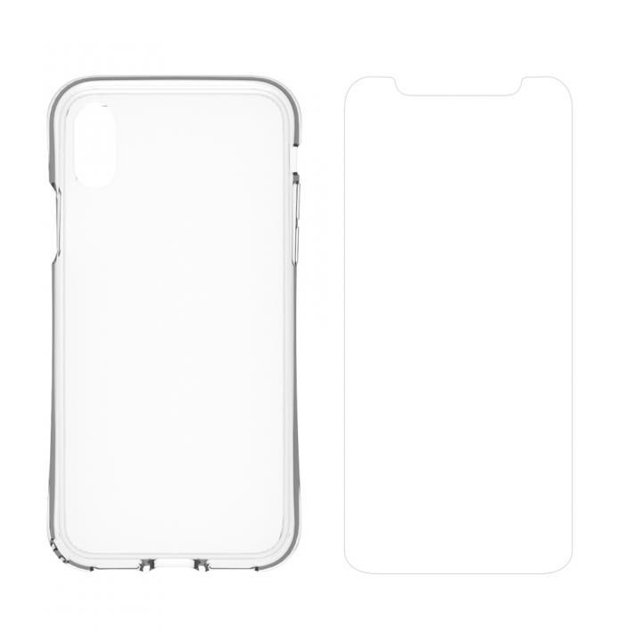 iPhone X ケース simplism 衝撃吸収ハイブリッドケース＆ガラスセット Turtle Grip Plus  iPhone X_0