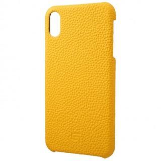iPhone XS Max ケース GRAMAS German Shrunken-calf Genuine Leather Shell Case イエロー iPhone XS Max