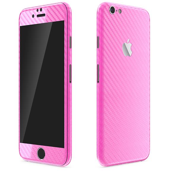 iPhone6 ケース カーボン調 プレミアムスキンシール ピンク iPhone 6 スキンシール_0