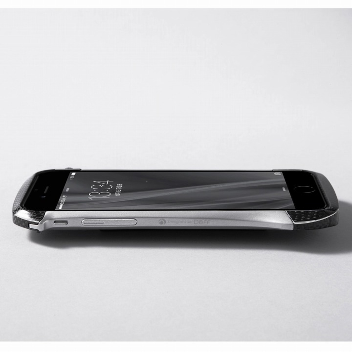 iPhone6 ケース CLEAVE アルミニウム&カーボンファイバー ハイブリッドバンパー シルバー iPhone 6バンパー_0
