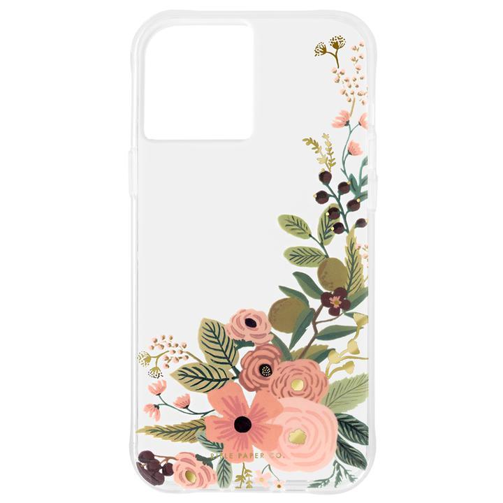Rifle Paper Co. 抗菌・3.0m落下耐衝撃ケース Clear Garden Party Rose iPhone 12 Pro Max_0