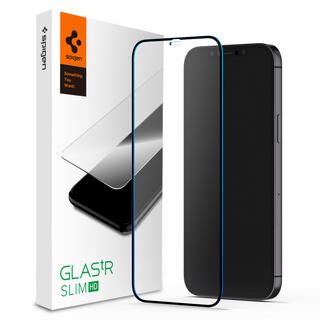 iPhone 12 Pro Max (6.7インチ) フィルム Spigen FC Black HD 1pack 全画面保護型強化ガラスiPhone 12 Pro Max