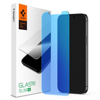 iPhone 12 Pro Max (6.7インチ) フィルム Spigen Glas.tR Antiblue HD 1pack ブルーライトカット強化ガラス iPhone 12 Pro Max