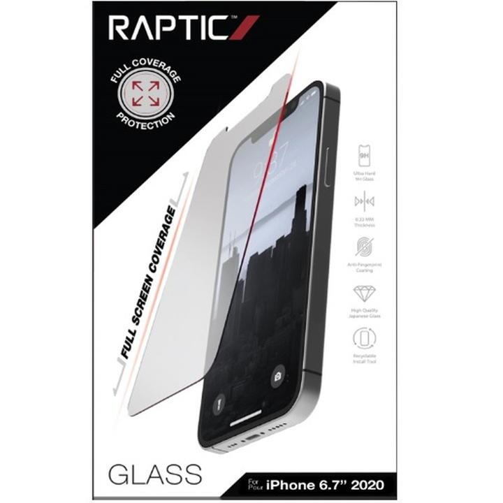 RAPTIC Glass Full Coverage  保護強化ガラス Clear iPhone 12 Pro Max_0