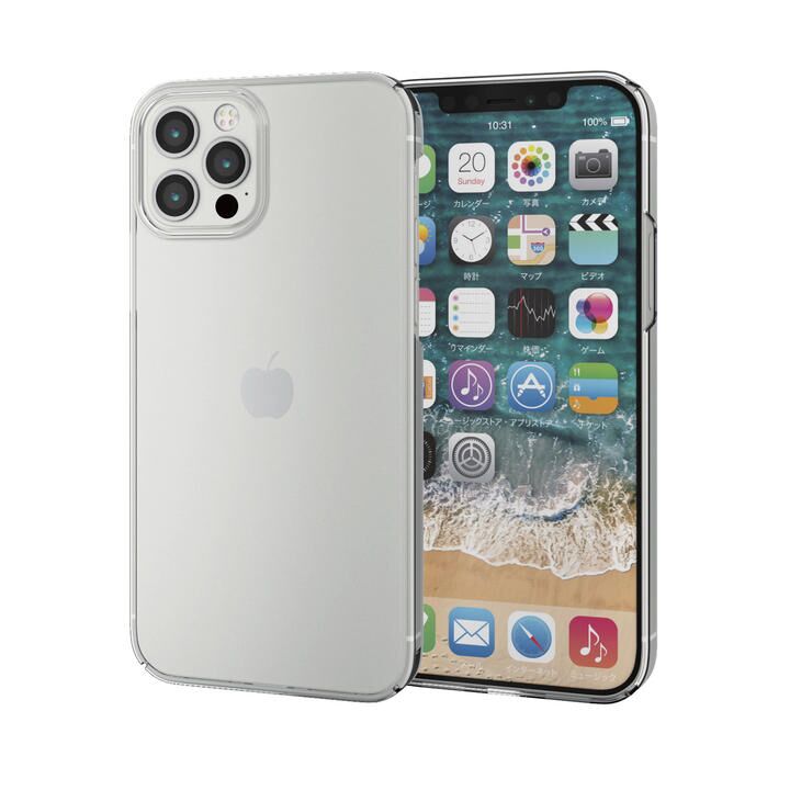 iPhoneケース シェルケース ポリカーボネート 薄型 極薄クリア  iPhone 12/iPhone 12 Pro_0