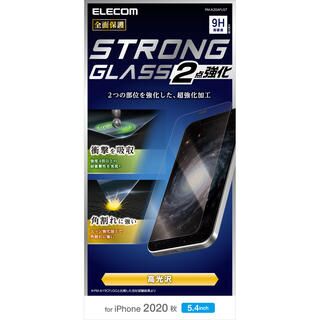iPhone 12 mini (5.4インチ) フィルム エレコム 硬度9H保護強化ガラス 0.21mm 2点強化衝撃＆角割れに強い iPhone 12 mini