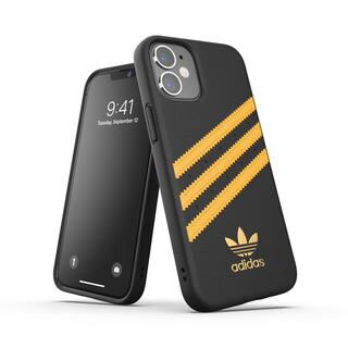 iPhone 12 mini (5.4インチ) ケース adidas Originals SAMBA FW20 Black/Gold iPhone 12 mini