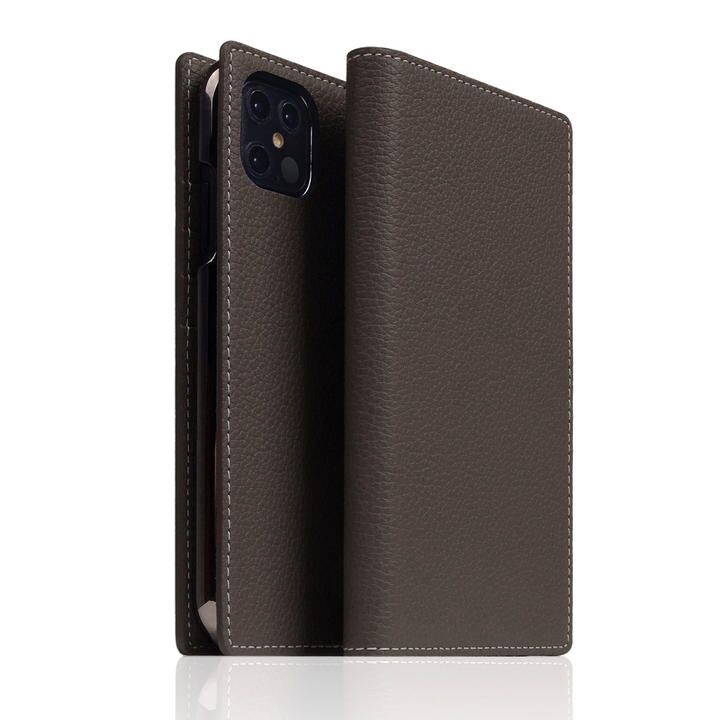 SLG Design Full Grain Leather Case Brown Cream iPhone 12 Pro Max【11月下旬】_0