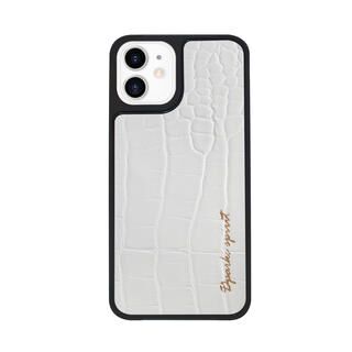 iPhone 12 mini (5.4インチ) ケース Dparks leather Case ホワイト iPhone 12 mini【11月下旬】
