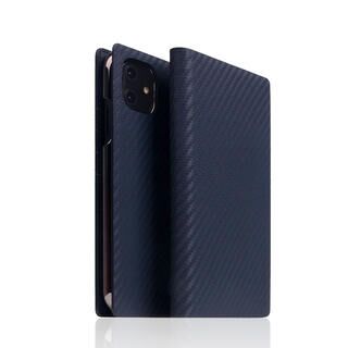 iPhone 12 mini (5.4インチ) ケース SLG Design carbon leather case Navy iPhone 12 mini