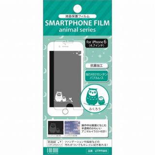 iPhone6 フィルム アニマルイラスト 液晶保護フィルム ふくろう iPhone 6フィルム