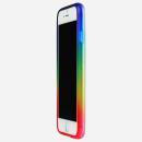 鮮やかなカラーリング 染 ソフトバンパー 虹 iPhone 6バンパー