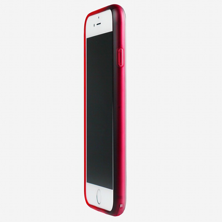 iPhone6 ケース 鮮やかなカラーリング 染 ソフトバンパー 紅 iPhone 6バンパー_0