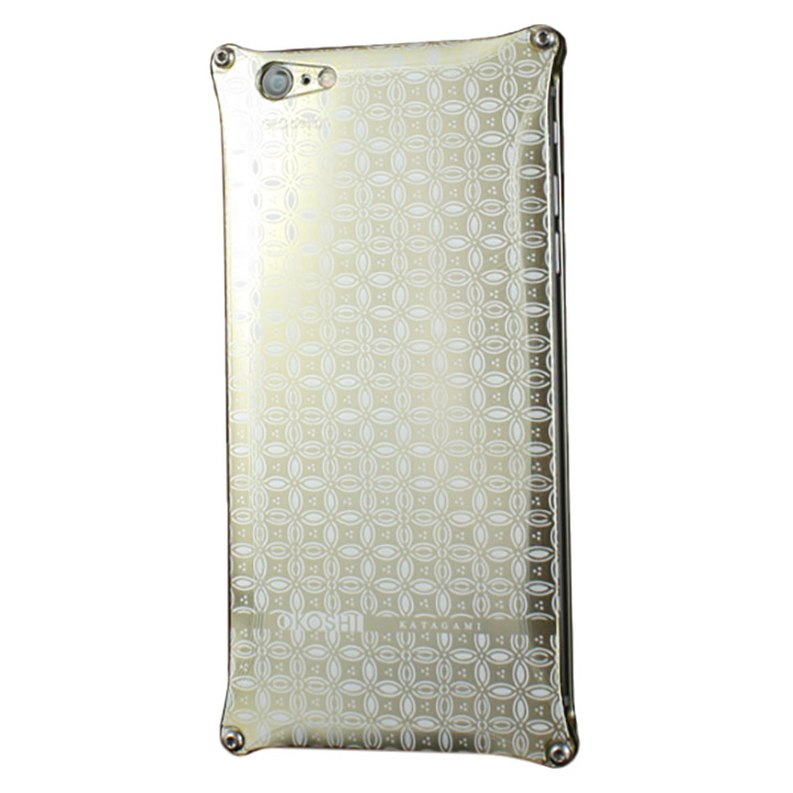 iPhone6 ケース OKOSHI-KATAGAMI 七宝 ジュラルミン削り出しケース ゴールド iPhone 6s/6_0