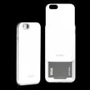 背面にカード収納 DESIGNSKIN SLIDER ホワイト iPhone 6ケース