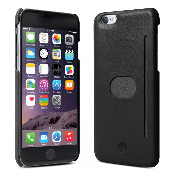 iPhone6 ケース イタリア製の本革ハードケース id America Wall ST ブラック iPhone 6ケース_0