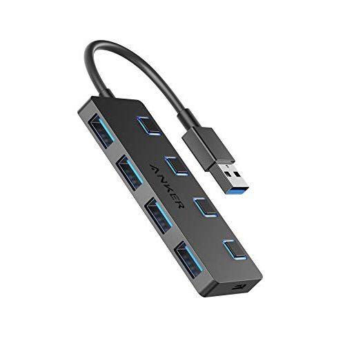 Anker USB3.0 個別スイッチ付 4ポートハブ ブラックの人気通販 | AB-Next