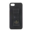 LANVIN en Bleu Slim Wrap Case Stand & Ring Ribbon Black iPhone SE 第3世代/SE 2/8/7