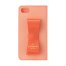 LANVIN en Bleu Folio Case 2 Tone Red × Peach Pink iPhone SE 第3世代/SE 2/8/7