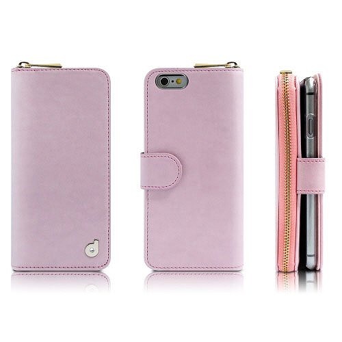 iPhone6s/6 ケース お財布付き手帳型ケース Zipper ピンク iPhone 6s/6ケース_0