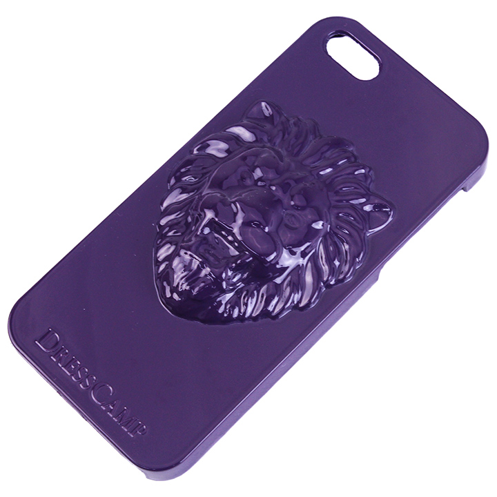 iPhone SE/5s/5 DRESSCAMP iPhone SE/5s/5用ケース ライオン紫_0