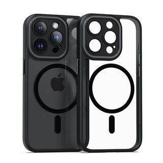 iPhone 15 Pro (6.1インチ) ケース miak（ミアック） レンズガード一体型MagSafe対応クリアケース for iPhone 15 Pro ブラック