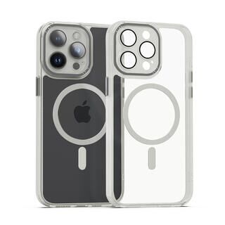 iPhone 15 Pro (6.1インチ) ケース miak（ミアック） レンズガード一体型MagSafe対応クリアケース for iPhone 15 Pro スモーキークリア