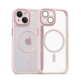 iPhone 15 (6.1インチ) ケース miak（ミアック） レンズガード一体型MagSafe対応クリアケース for iPhone 15 ピンク