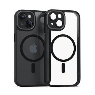iPhone 15 (6.1インチ) ケース miak（ミアック） レンズガード一体型MagSafe対応クリアケース for iPhone 15 ブラック