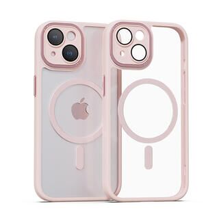 iPhone 15 Plus (6.7インチ) ケース miak（ミアック） レンズガード一体型MagSafe対応クリアケース for iPhone 15 Plus ピンク