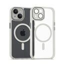 miak（ミアック） レンズガード一体型MagSafe対応クリアケース for iPhone 15 Plus スモーキークリア