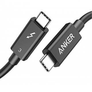 Anker USB-C＆USB-C Thunderbolt 3 ケーブル 0.7m ブラック【5月上旬】