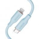 Anker PowerLine Ⅲ Flow USB-C & ライトニング ケーブル  0.9m アイスブルー【2月上旬】