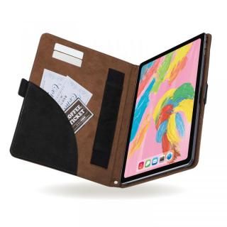 エレコム ソフトレザーカバー フリーアングル ツートン ブラック×ブラウン iPad Pro 2018 11インチ