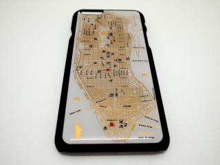 iPhone6 ケース ニューヨーク回路地図 白 iPhone 6ケース