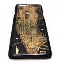 ニューヨーク回路地図 黒 iPhone 6ケース