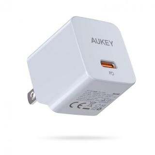 AUKEY(オーキー) USB充電器 Minima 30W PD対応 折りたたみ式 [USB-C 1ポート] エレファントグレー