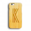 kibaco 天然竹ケース アルファベットK iPhone 6ケース