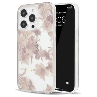 iPhone 14 Pro (6.1インチ) ケース rienda TPUクリアケース Dress Flower くすみピンク iPhone 14 Pro